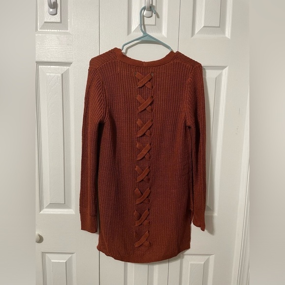 Pinque Women’s NWT Jamelya Braided Back Design High Low Open Cardigan Small - Picture 10 of 12